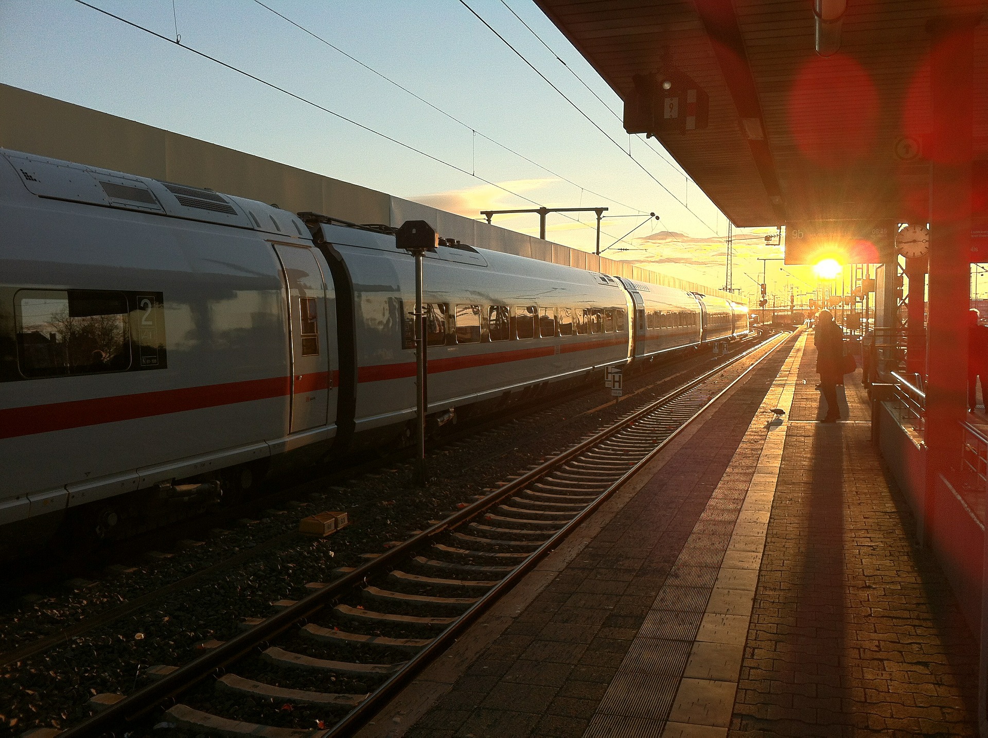 De comboio para Lisboa